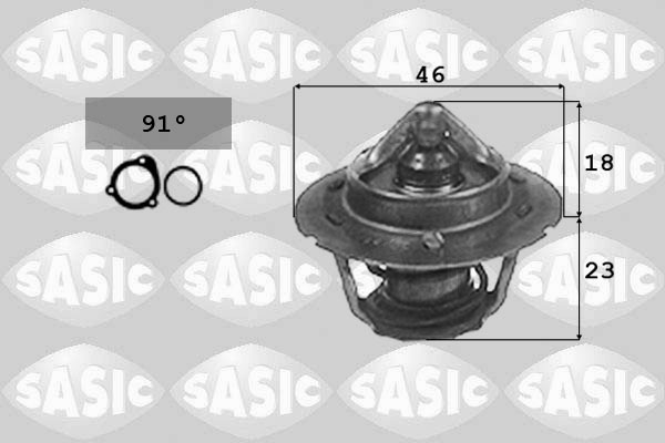 SASIC 3306007 Termostato, Refrigerante-Termostato, Refrigerante-Ricambi Euro