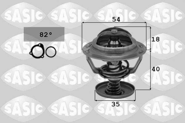 SASIC 3306023 Termostato, Refrigerante-Termostato, Refrigerante-Ricambi Euro