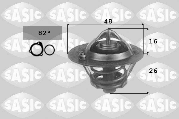 SASIC 3306025 Termostato, Refrigerante-Termostato, Refrigerante-Ricambi Euro