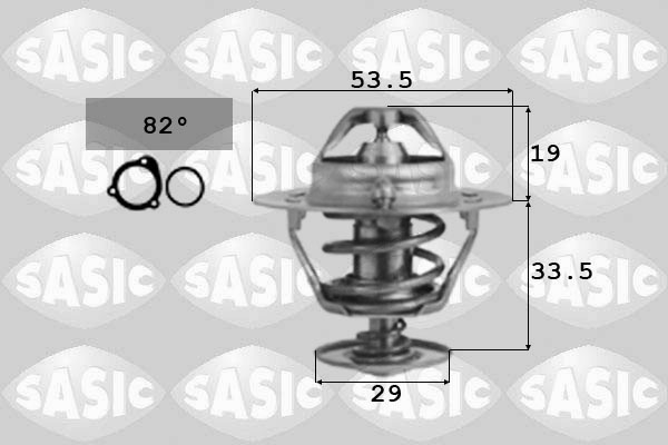 SASIC 3306030 Termostato, Refrigerante-Termostato, Refrigerante-Ricambi Euro