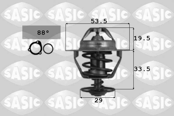 SASIC 3306038 Termostato, Refrigerante-Termostato, Refrigerante-Ricambi Euro