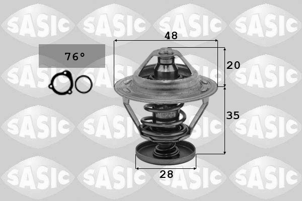 SASIC 3306042 Termostato, Refrigerante-Termostato, Refrigerante-Ricambi Euro