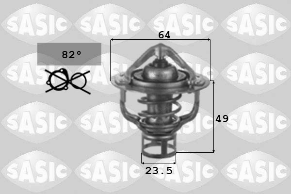 SASIC 3306044 Termostato, Refrigerante-Termostato, Refrigerante-Ricambi Euro