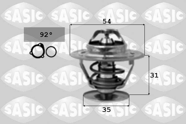 SASIC 3306067 Termostato, Refrigerante-Termostato, Refrigerante-Ricambi Euro