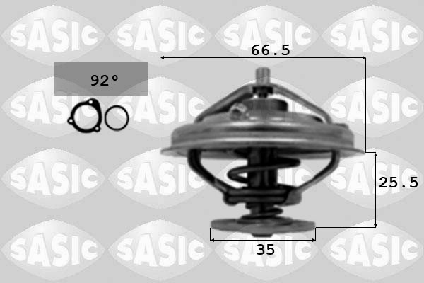 SASIC 3306075 Termostato, Refrigerante-Termostato, Refrigerante-Ricambi Euro