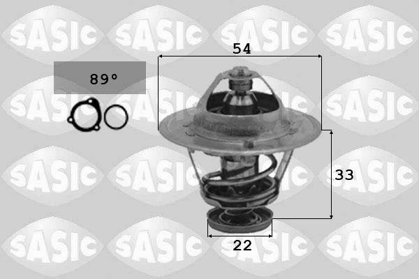 SASIC 3306078 Termostato, Refrigerante-Termostato, Refrigerante-Ricambi Euro