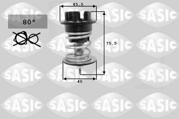 SASIC 3306105 Termostato, Refrigerante-Termostato, Refrigerante-Ricambi Euro