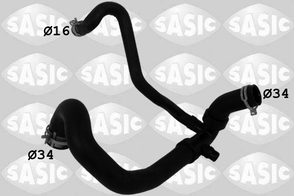 SASIC 3400199 Flessibile radiatore-Flessibile radiatore-Ricambi Euro