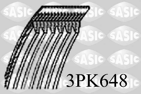 SASIC 3PK648 Cinghia Poly-V