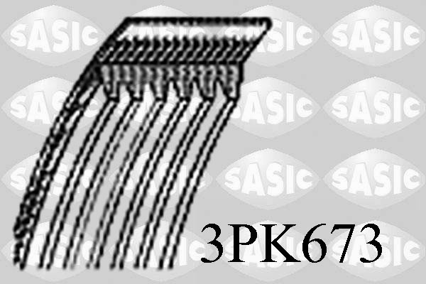 SASIC 3PK673 Cinghia Poly-V