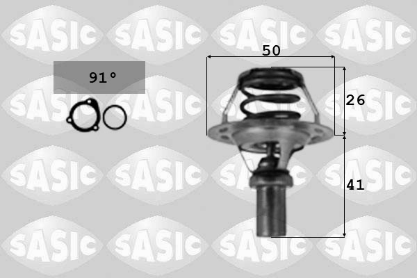 SASIC 4000361 Termostato, Refrigerante-Termostato, Refrigerante-Ricambi Euro