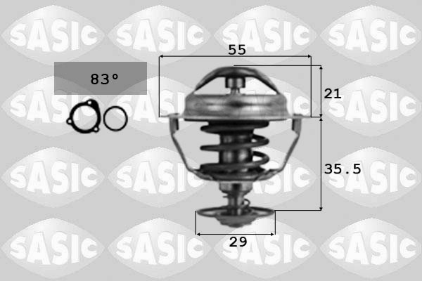 SASIC 4000365 Termostato, Refrigerante-Termostato, Refrigerante-Ricambi Euro