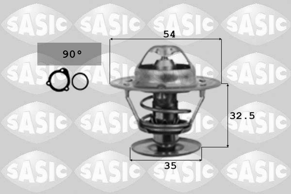 SASIC 4000374 Termostato, Refrigerante-Termostato, Refrigerante-Ricambi Euro