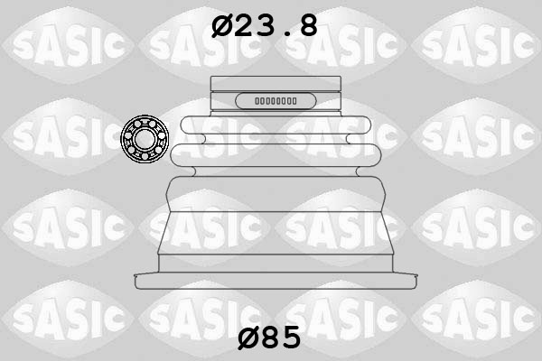 SASIC 4003419 Kit cuffia, Semiasse