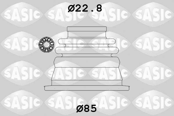 SASIC 4003427 Kit cuffia, Semiasse