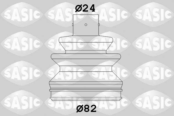 SASIC 4003448 Kit cuffia, Semiasse-Kit cuffia, Semiasse-Ricambi Euro