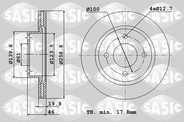 SASIC 4004256J Discofreno