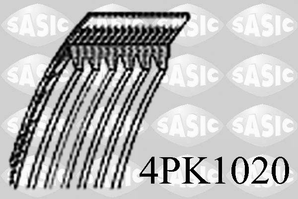 SASIC 4PK1020 Cinghia Poly-V-Cinghia Poly-V-Ricambi Euro