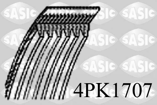 SASIC 4PK1707 Cinghia Poly-V