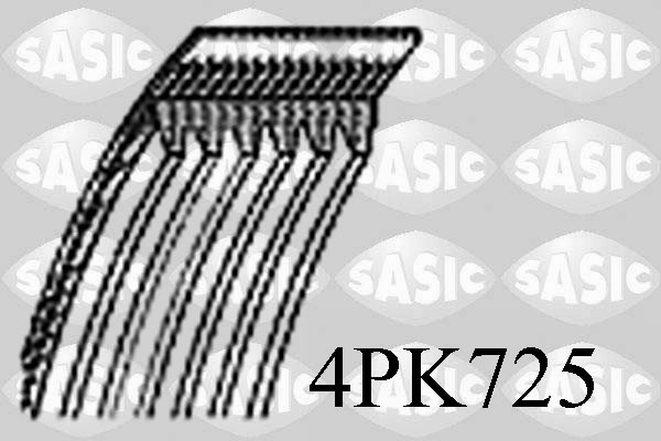 SASIC 4PK725 Cinghia Poly-V-Cinghia Poly-V-Ricambi Euro