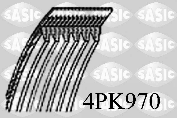 SASIC 4PK970 Cinghia Poly-V-Cinghia Poly-V-Ricambi Euro