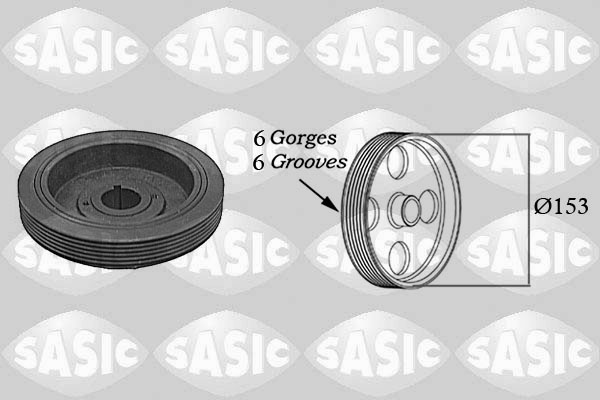 SASIC 5150G30 Puleggia cinghia, Albero a gomiti-Puleggia cinghia, Albero a gomiti-Ricambi Euro