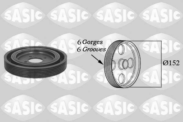 SASIC 5150Q60 Puleggia cinghia, Albero a gomiti