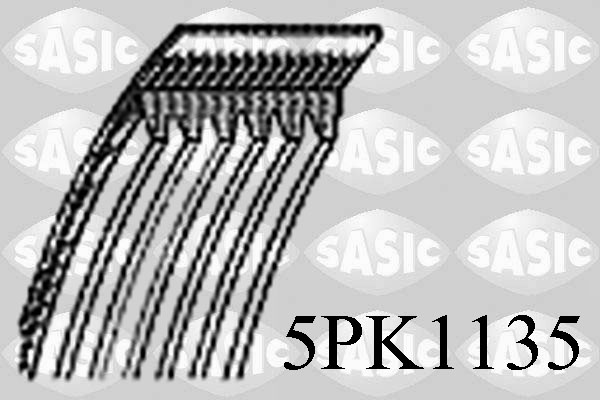 SASIC 5PK1135 Cinghia Poly-V-Cinghia Poly-V-Ricambi Euro