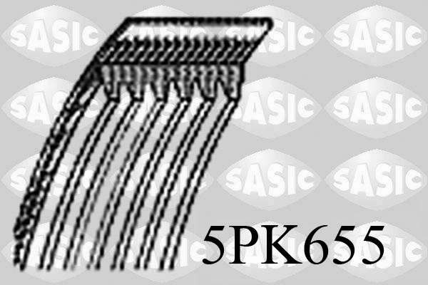 SASIC 5PK655 Cinghia Poly-V-Cinghia Poly-V-Ricambi Euro