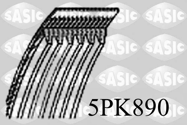 SASIC 5PK890 Cinghia Poly-V