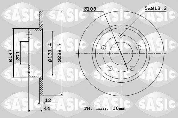 SASIC 6100028 Discofreno