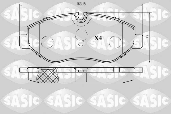 SASIC 6216022 Kit pastiglie freno, Freno a disco-Kit pastiglie freno, Freno a disco-Ricambi Euro