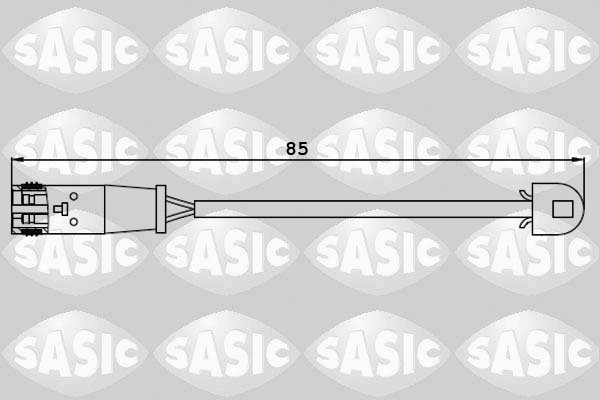 SASIC 6236021 Contatto segnalazione, Usura past. freno/mat. d'attrito