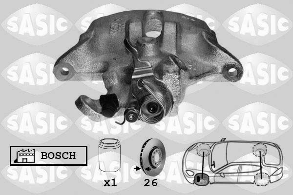 SASIC 6500028 Pinza freno-Pinza freno-Ricambi Euro