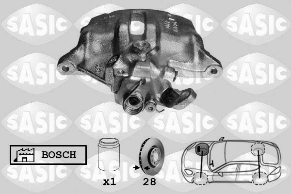 SASIC 6500033 Pinza freno-Pinza freno-Ricambi Euro