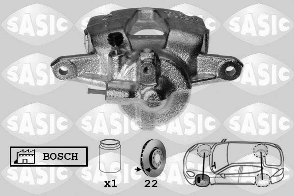 SASIC 6500038 Pinza freno-Pinza freno-Ricambi Euro