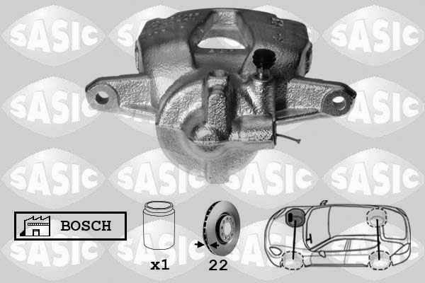 SASIC 6500039 Pinza freno-Pinza freno-Ricambi Euro