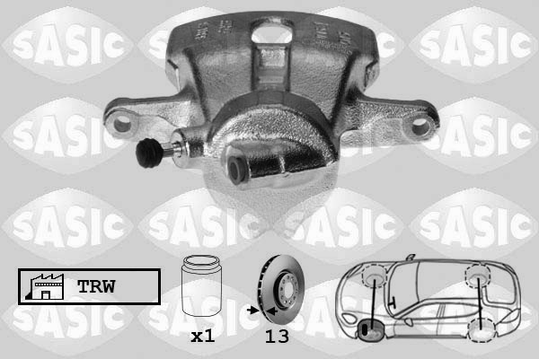 SASIC 6500046 Pinza freno-Pinza freno-Ricambi Euro