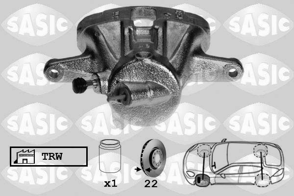 SASIC 6500048 Pinza freno-Pinza freno-Ricambi Euro