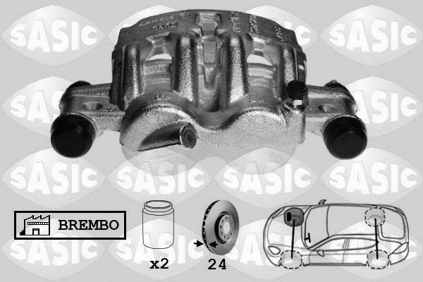 SASIC 6500059 Pinza freno-Pinza freno-Ricambi Euro