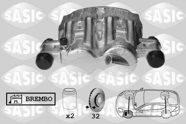 SASIC 6500074 Pinza freno-Pinza freno-Ricambi Euro