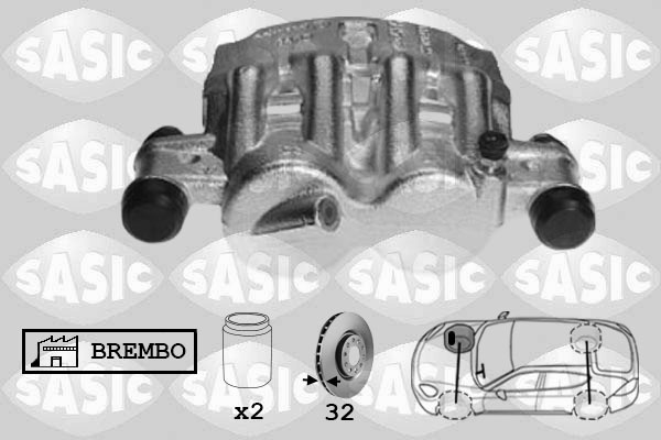 SASIC 6500075 Pinza freno-Pinza freno-Ricambi Euro