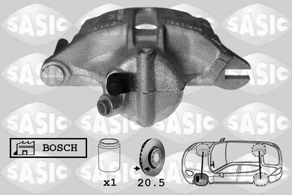 SASIC 6504002 Pinza freno-Pinza freno-Ricambi Euro