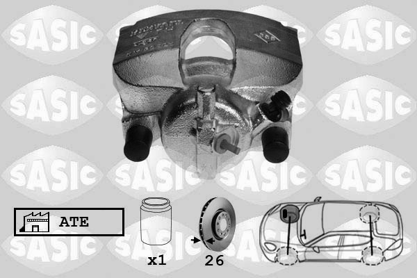 SASIC 6504017 Pinza freno-Pinza freno-Ricambi Euro