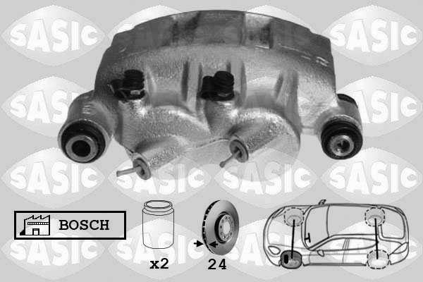 SASIC 6504026 Pinza freno-Pinza freno-Ricambi Euro