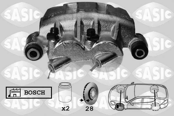 SASIC 6504030 Pinza freno-Pinza freno-Ricambi Euro