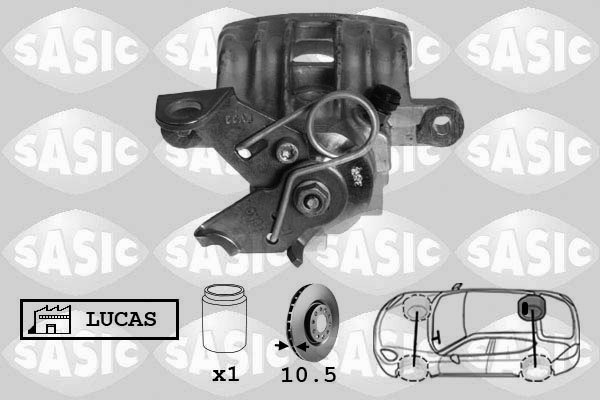 SASIC 6506003 Pinza freno-Pinza freno-Ricambi Euro