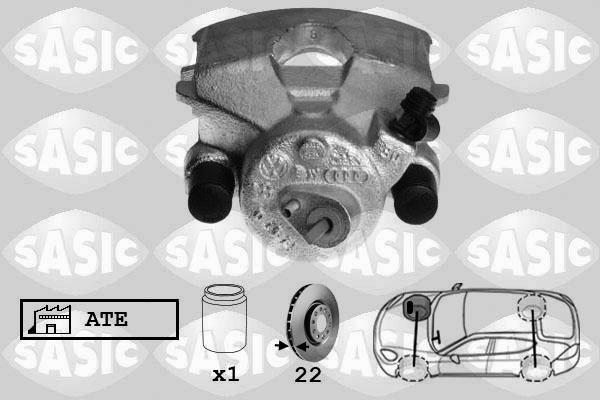 SASIC 6506005 Pinza freno-Pinza freno-Ricambi Euro