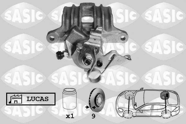 SASIC 6506011 Pinza freno-Pinza freno-Ricambi Euro