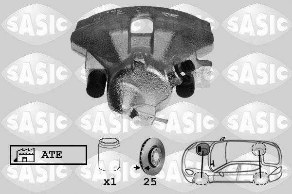 SASIC 6506089 Pinza freno-Pinza freno-Ricambi Euro